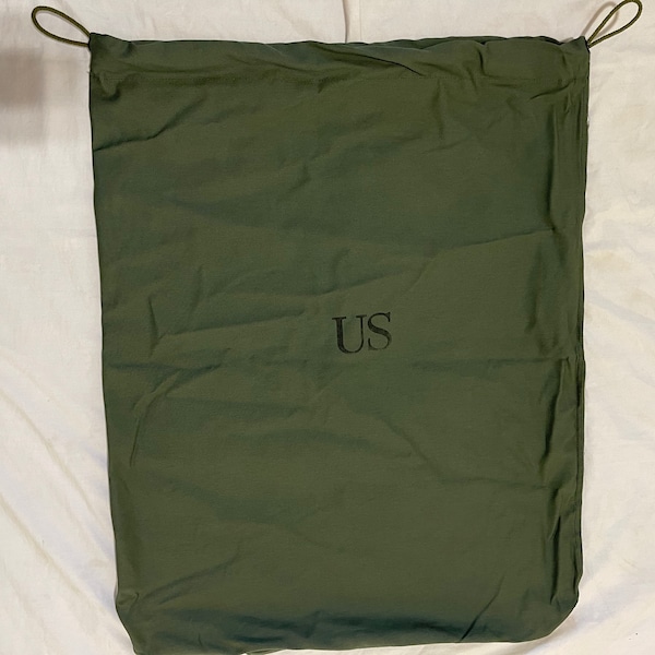 Genuine US Military Laundry bag Army surplus barracks bag stuff sack green drawstring New.