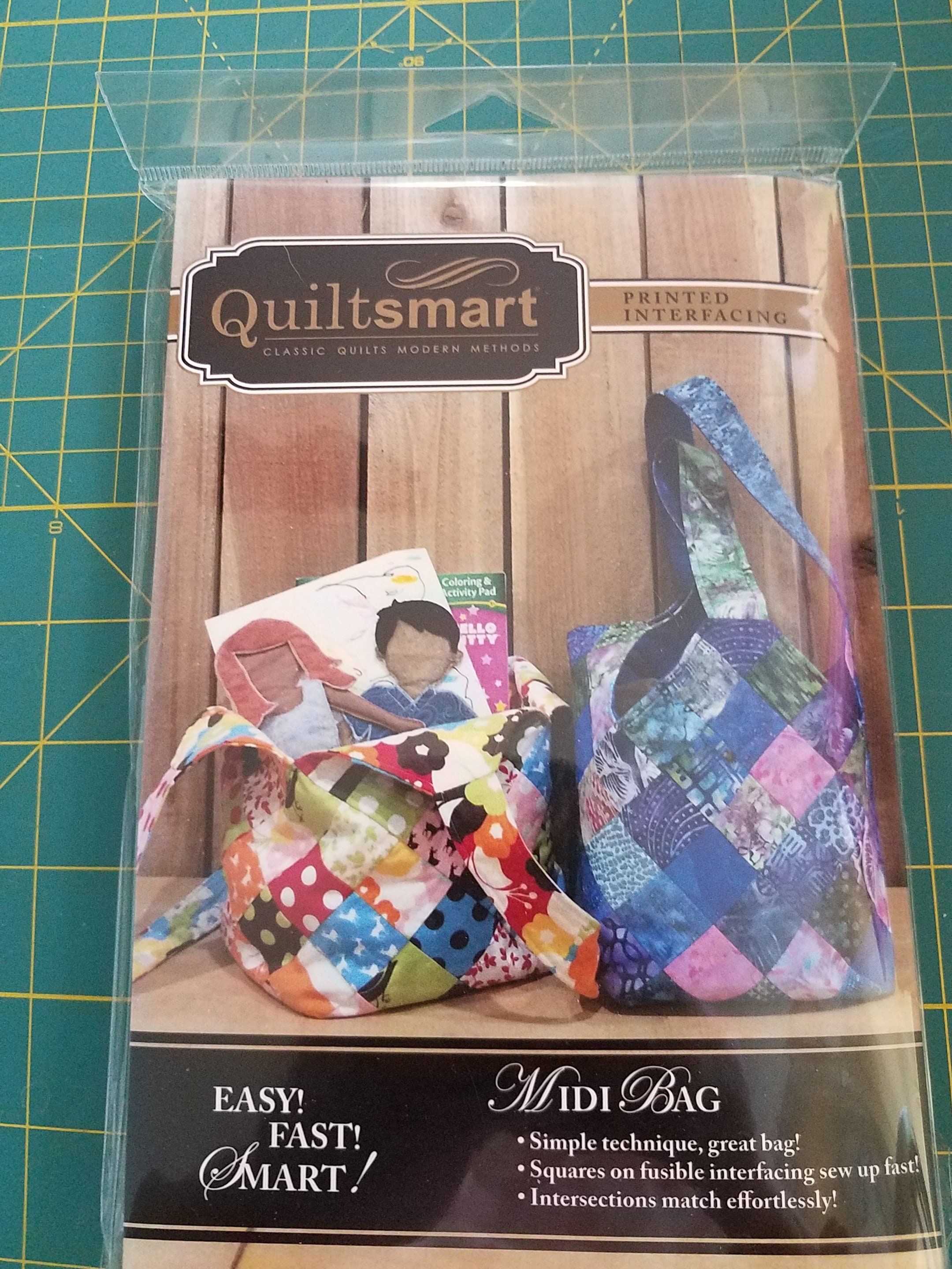 Quiltsmart Midi Bag Pattern & Printed Interfacing not Mando Etsy