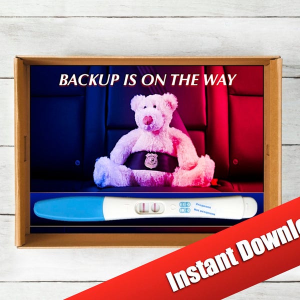 Police Baby Announcement Etsy