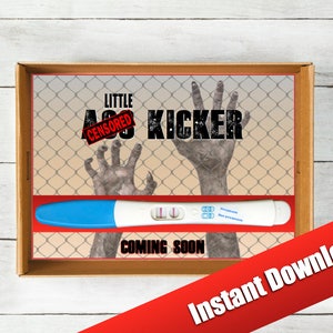The Walking Dead Pregnancy Announcement - Instant Download - Little A** Kicker