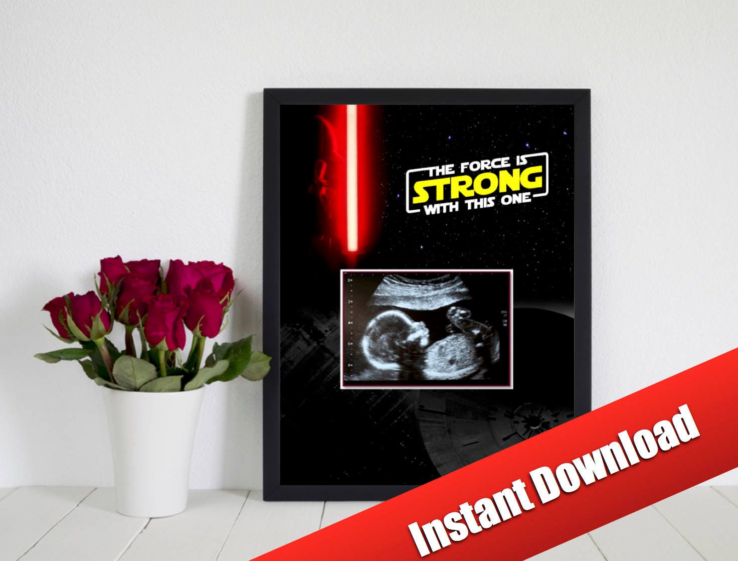 Star Wars Theme Pregnancy Announcement Instant Download - Etsy