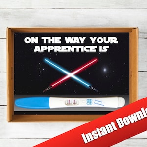Star Wars, Pregnancy Announcement, Instant Download, Jedi Baby Announcement