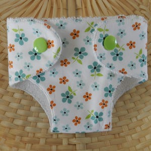 36 cm doll clothes, washable cotton diaper and sponge