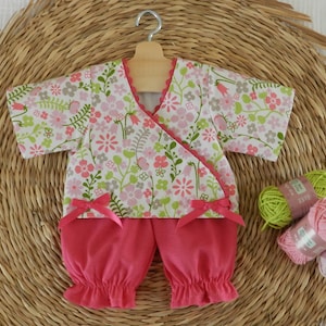 36 cm Puppenkleidung, Baumwollhose und Wickeltuch