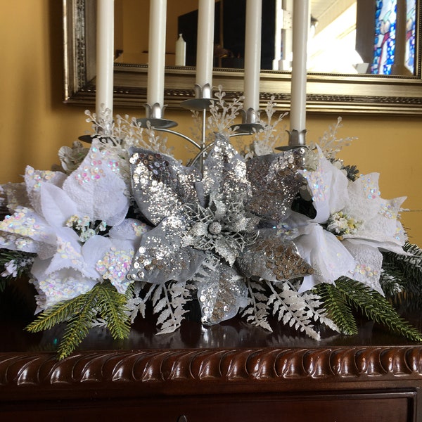 Christmas Floral Arrangements Etsy