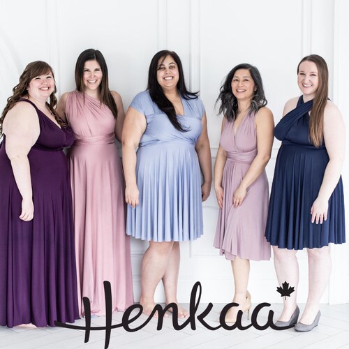 long navy blue lace bridesmaid dresses Amsale Bridesmaid Dress Kiki GB351A Ivory main image 1