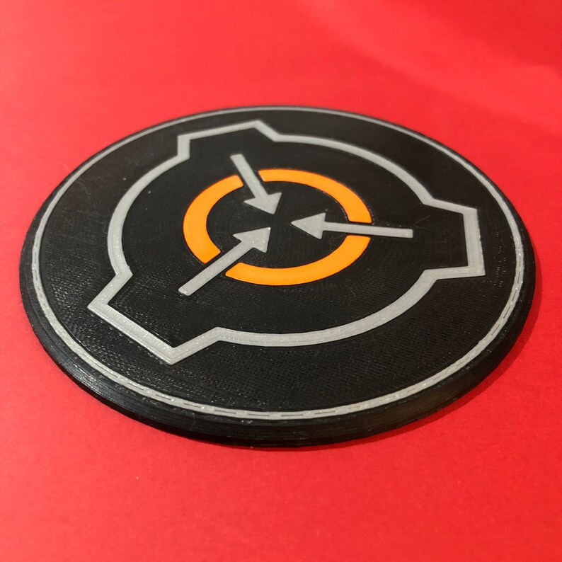 3D Printed SCP Foundation Logo Coaster image 2