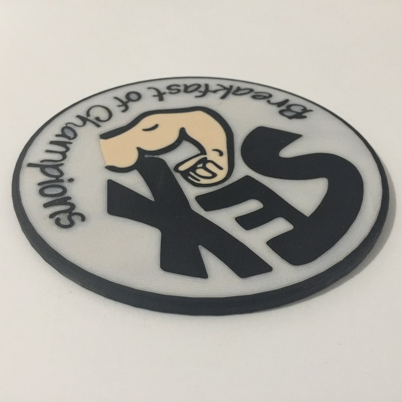 3D Printed James Hunt 'Breakfast of Champions' Patch Etsy