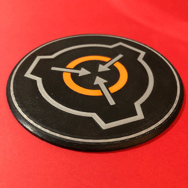3D Printed SCP Foundation Logo Coaster image 1