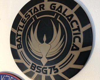 Battlestar Galactica BSG-75 Wall Plaque (3D Printed)