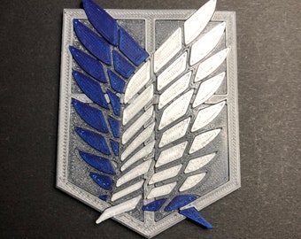 Attack on Titan Scout Regiment Emblem Badge (3D Printed)