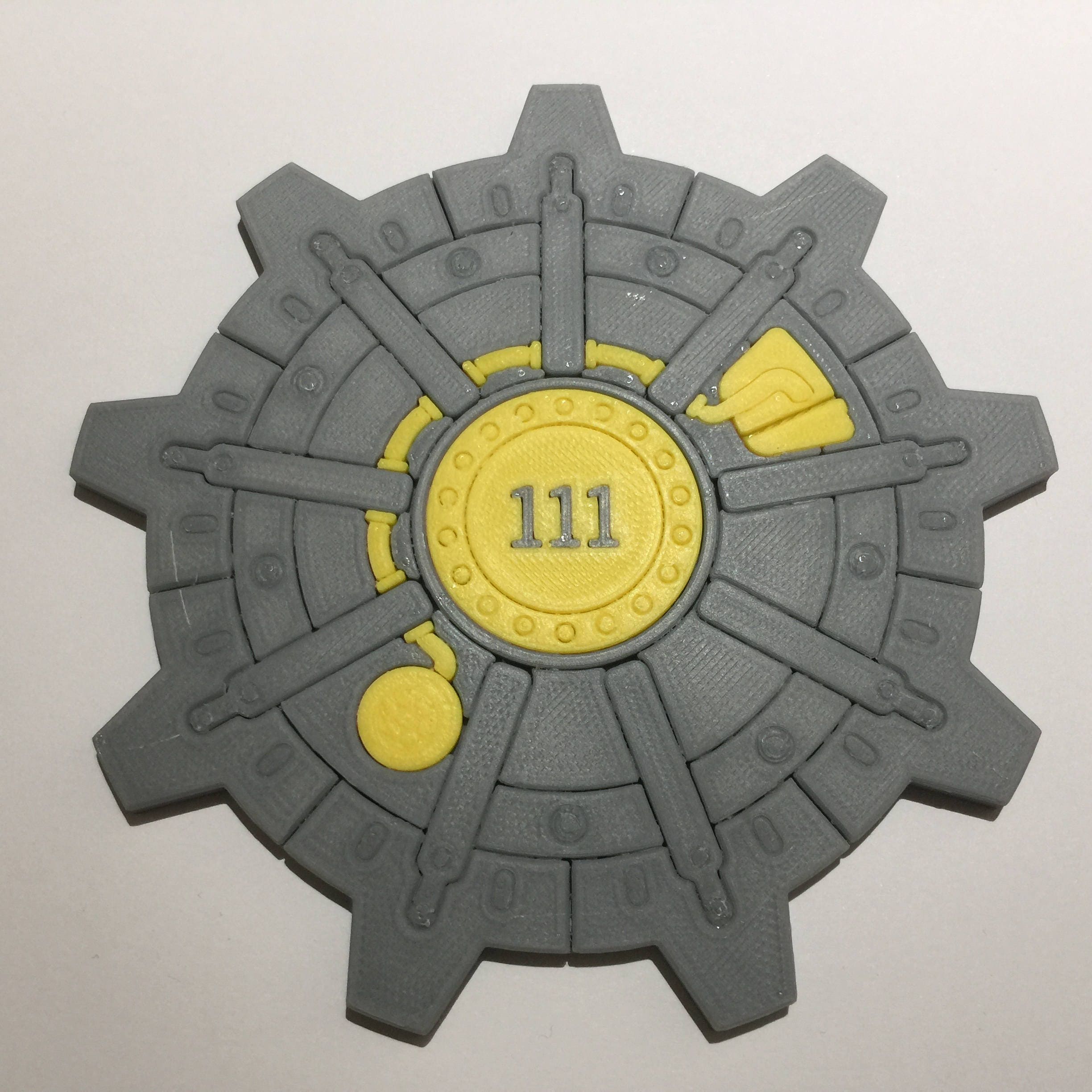 3D Printed Fallout Vault Door Coaster Plaque Etsy 3d-printed-fallout-vault-door-coaster-plaque-etsy