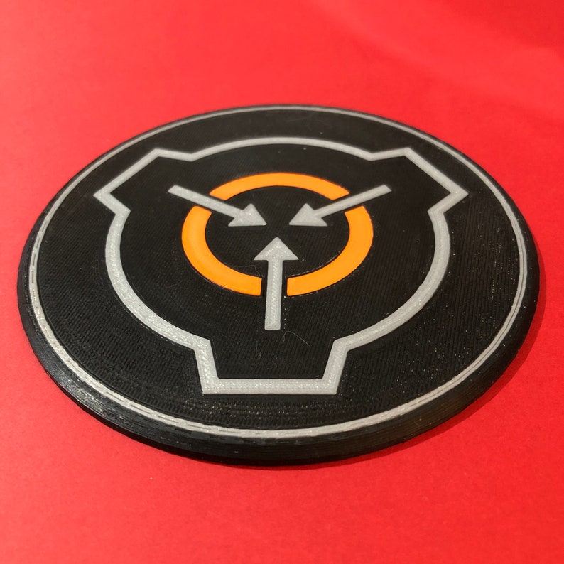 3D Printed SCP Foundation Logo Coaster image 3