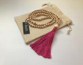 108 Mala beads - Mala necklace - wooden Mala Beads - Mala - Yoga beads - meditation beads - wooden mala - hand knotted mala - Prayer Beads