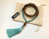 Mala beads - Mala Necklace - Mala - 108 Mala Beads - Yoga Beads - Meditation Beads - Yoga jewellery - Wooden mala - Long Tassel Mala