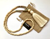 108 Mala beads - Mala necklace - wooden Mala Beads - Mala - Yoga beads - meditation beads - wooden mala - hand knotted mala - Prayer Beads