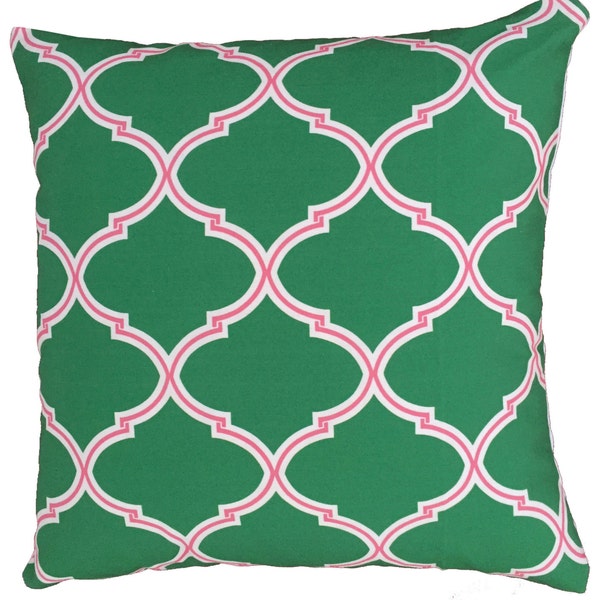 Pink Green Pillow Etsy