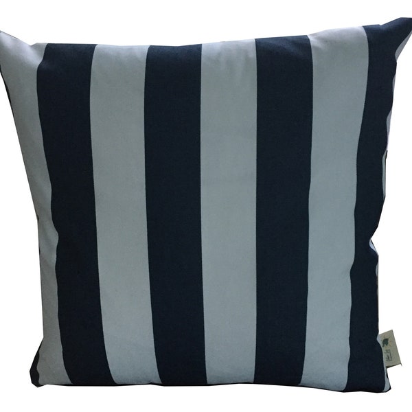 Navy stripe pillow, navy striped pillow, navy white pillow, Striped Pillows, blue stripe pillow,navy stripe,pillows on sale,bold stripes