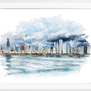 Chicago Skyline Wall Art | Chicago Wall Art