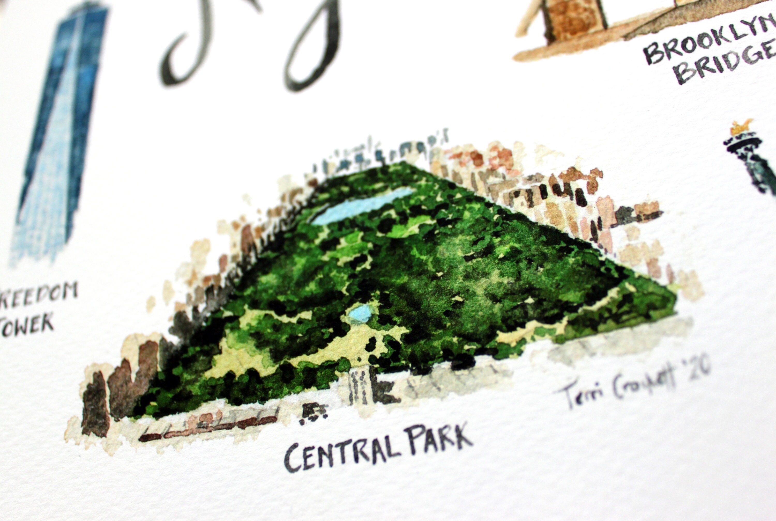 New York City Print | NYC Watercolor | NYC Wall Art - Etsy