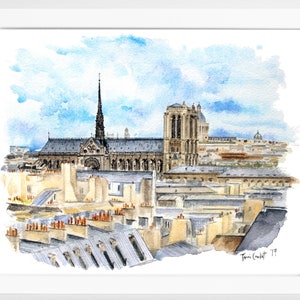 Notre Dame Paris | Paris Wall Art | Paris Painting