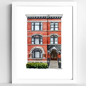 Minimalist House Illustration | Custom Home Portrait