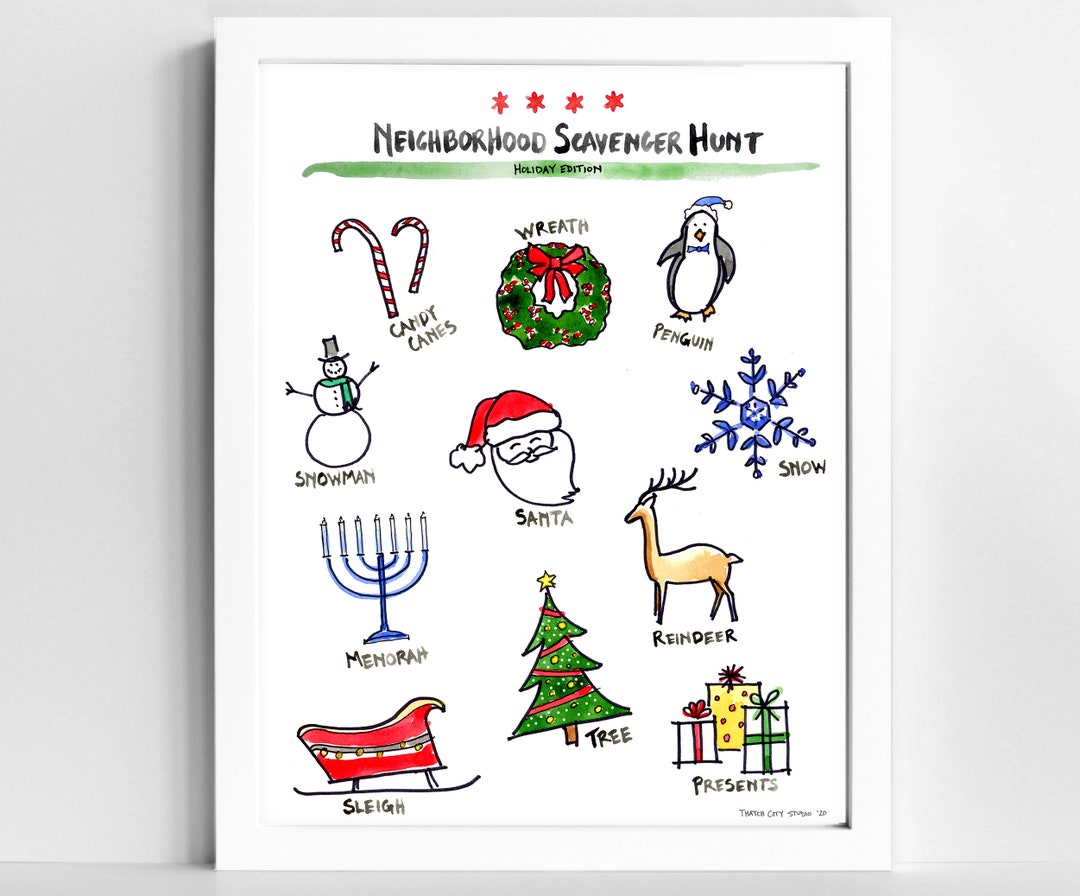 Holiday Scavenger Hunt | Printable Christmas Activity - Etsy