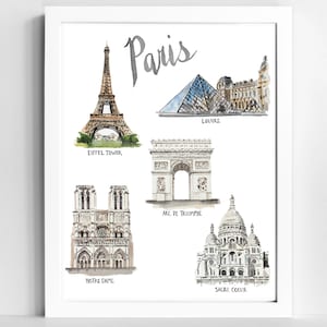 Paris Wall Art | Paris Print | Paris Bedroom Decor