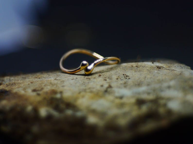 Gold duality ring 9ct womens ring