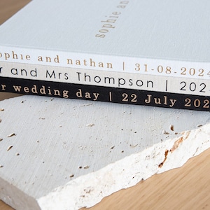 ADD ON Listing Only - Spine Printing to your Linen Guestbook