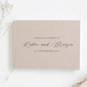 Libro degli ospiti in lino / Libro degli ospiti per matrimonio / Libro degli ospiti personalizzato / Libro fotografico per matrimonio / Libro degli ospiti Polaroid / Libro degli ospiti per Photobooth