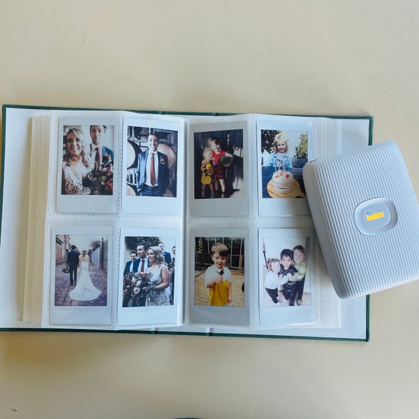 Linen Polaroid Album Personalised Photo Book Album Fits Instax Mini Polaroids Wedding Album Family Memories Wedding Gift Polaroid Guestbook