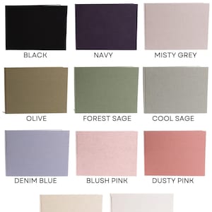 Linen Guest Book / Wedding Guest Book / Personalised Guest Book / Wedding Photo Book / Polaroid Guest Book / Photobooth Guest Book image 3