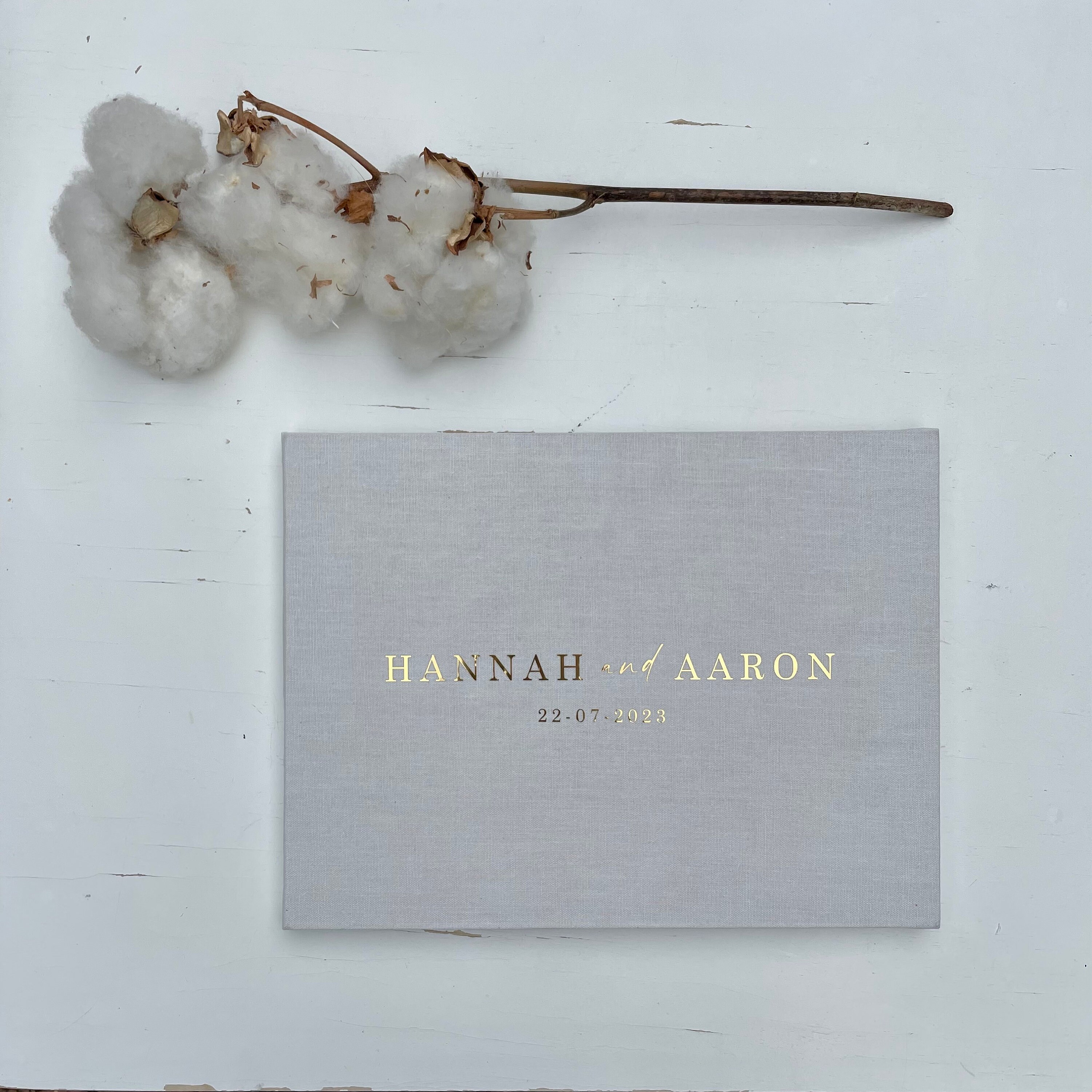 Linen Guest Book / Wedding Guest Book / Personalised Guest Etsy Australia