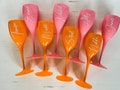 Personalised Champagne Flutes/ Plastic Hens Plastic Glasses/ Plastic Flutes / Hen Party / Bridesmaid Gift / Wine Glasses / Wedding product logo