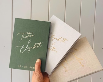 Linen Polaroid Album Personalised Photo Book Album Fits Instax Mini Polaroids Wedding Album Family Memories Wedding Gift Polaroid Guestbook