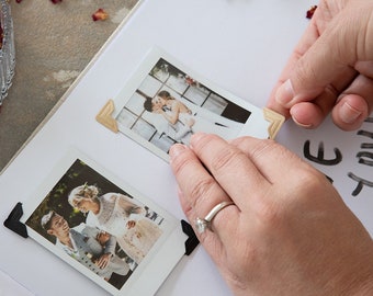 Photo Corners / Photo Corner Stickers / Self-Adhesive Photo Pockets / Wedding Guestbook Polaroid Stickers / Photo Stickers / Photo Adhesives
