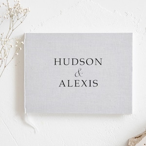 Libro degli ospiti in lino / Libro degli ospiti per matrimonio / Libro degli ospiti personalizzato / Libro fotografico per matrimonio / Libro degli ospiti Polaroid / Libro degli ospiti per Photobooth