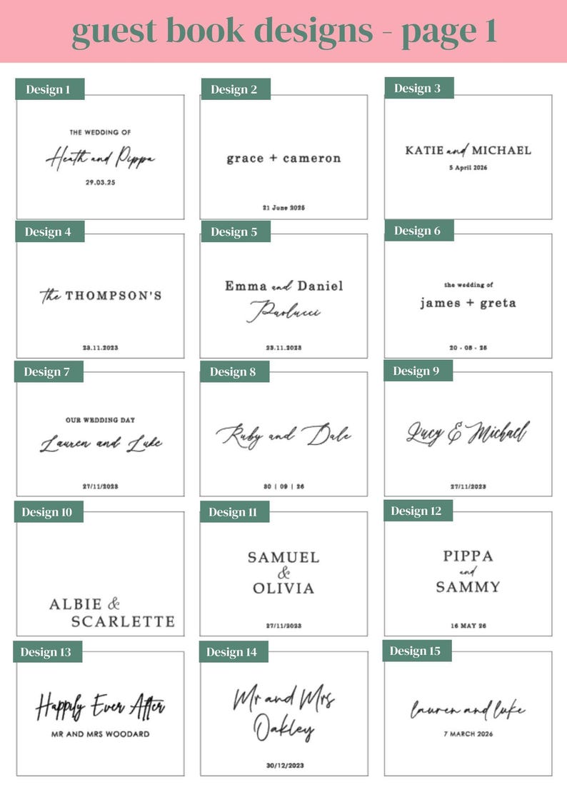 Linen Guest Book / Wedding Guest Book / Personalised Guest Book / Wedding Photo Book / Polaroid Guest Book / Photobooth Guest Book image 5