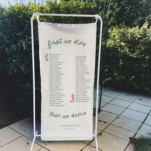 Fabric Wedding Sign / Personalised Cotton Sign /Fabric Sign with Eyelets/Engagement/ Linen Welcome Sign/Linen Sign/Baby Shower/Bridal Shower