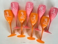 Personalised Champagne Flutes/ Plastic Hens Plastic Glasses/ Plastic Flutes / Hen Party / Bridesmaid Gift / Wine Glasses / Wedding