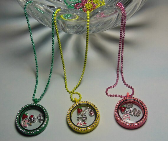 Floating charm necklace hallmark discount