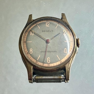 Vintage Men’s Benrus 15 Jewels BF1 Watch, 1960s, for Repair