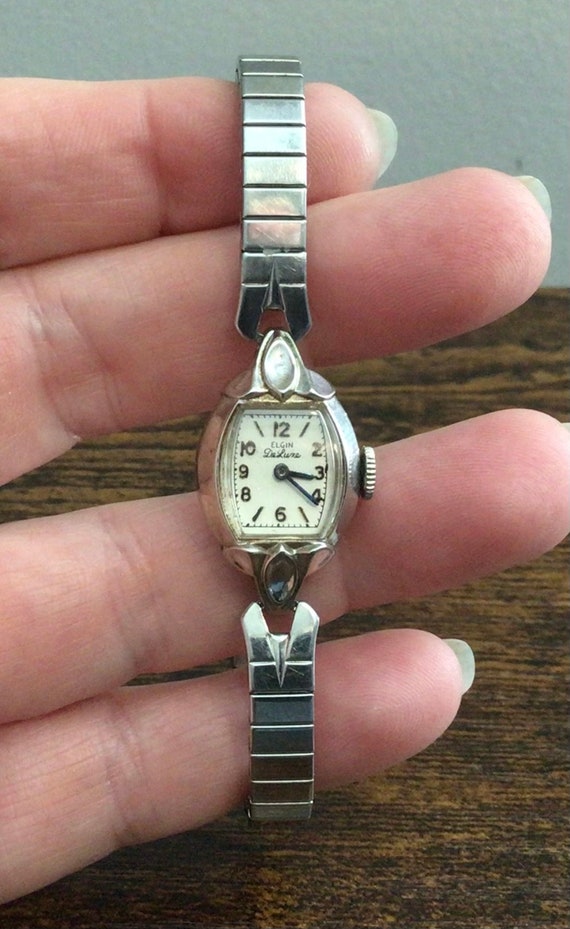 1950s Elgin Deluxe 10KGF Ladies Watch, 17 Jewels, 