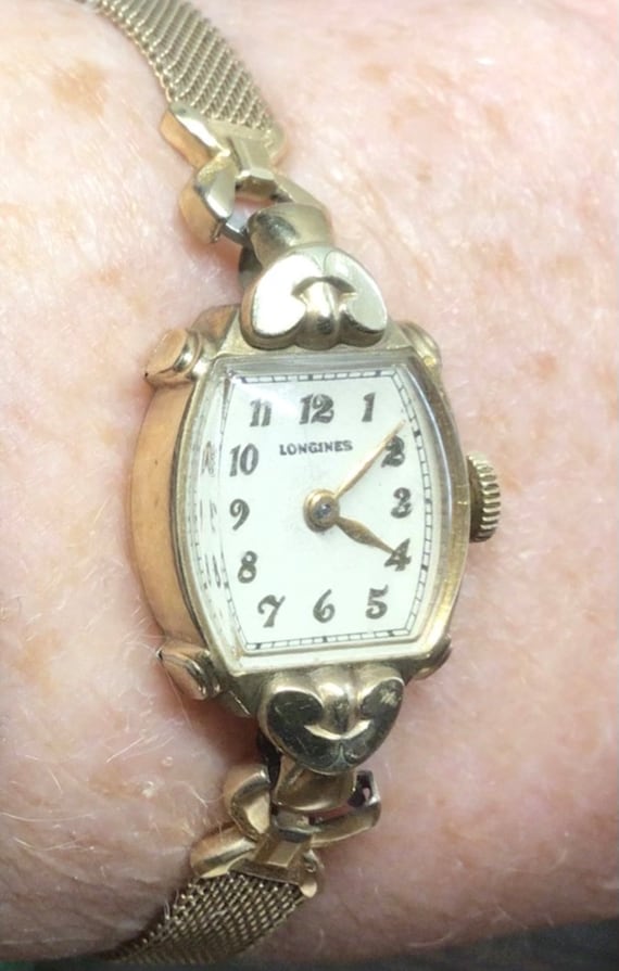 1951 Longines Swiss 10KGF Ladies Gold Watch, 17 Je