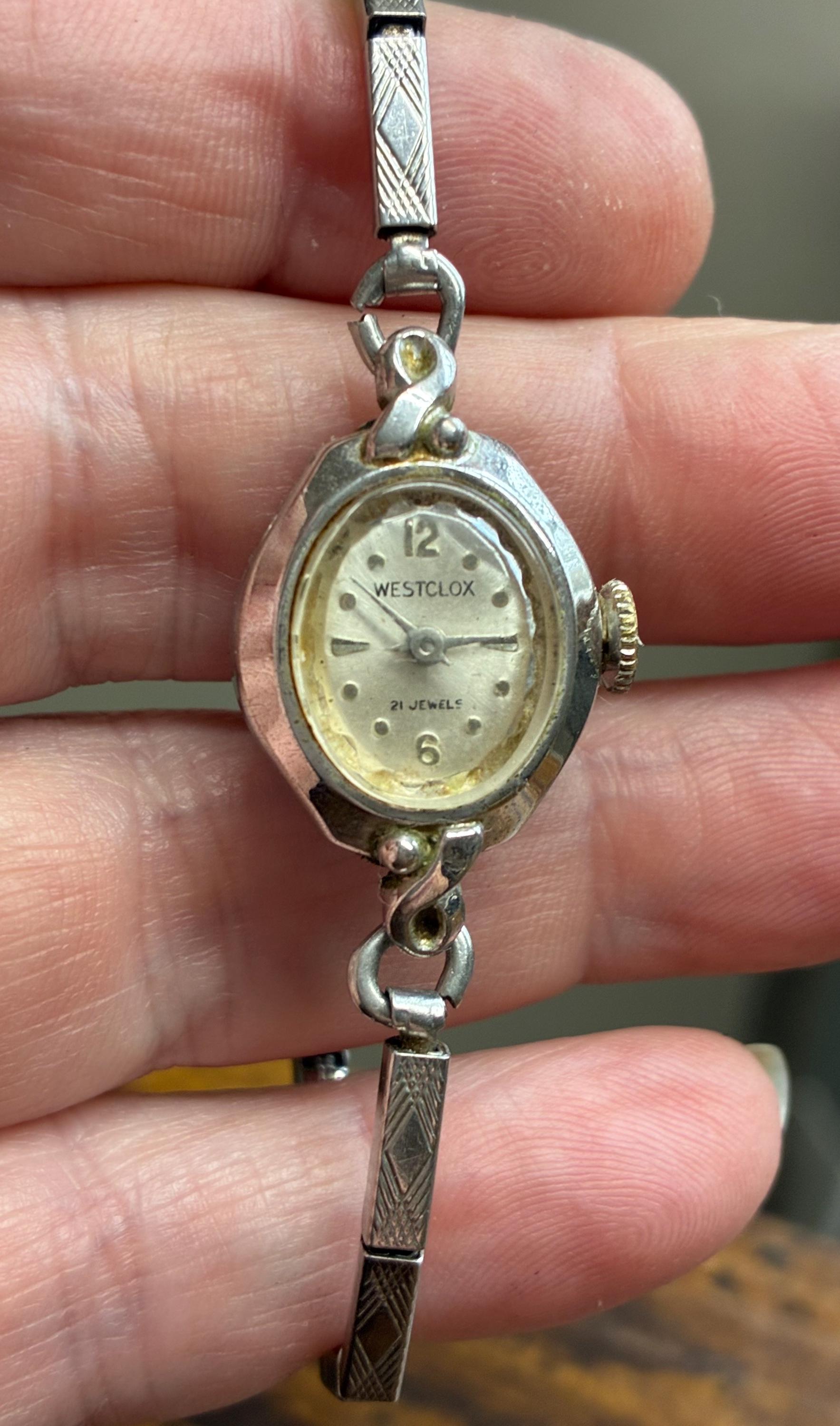 Vintage Silver 21 Jewels Ladies Watch, Westclox - Etsy