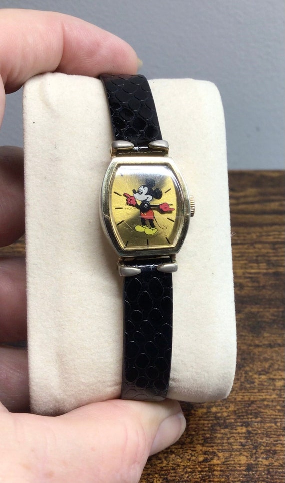 Bradley Mickey Mouse Watch, 17 Jewels, Manual Wind