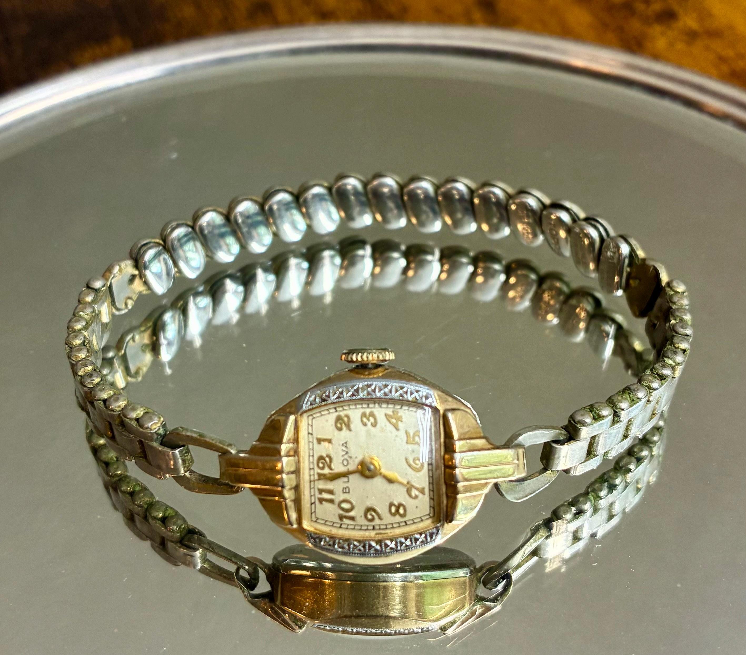 Vintage 1956 Bulova Women\'s Gold-Tone Watch and a gold Pulsar watch. 2 watches Vintage Bulova Ladies Gold Tone Mechanical Hand Wind Watch  main image 3