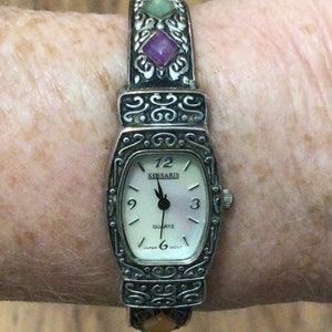 SALE- Ladies Vintage Southwestern Style Cuff Watch- Under 10 Dollars