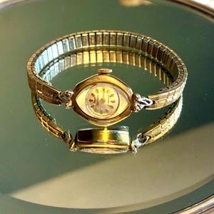 Ladies 21 Jewels Waltham 10K RGP Watch, 2 Diamond, 1950s